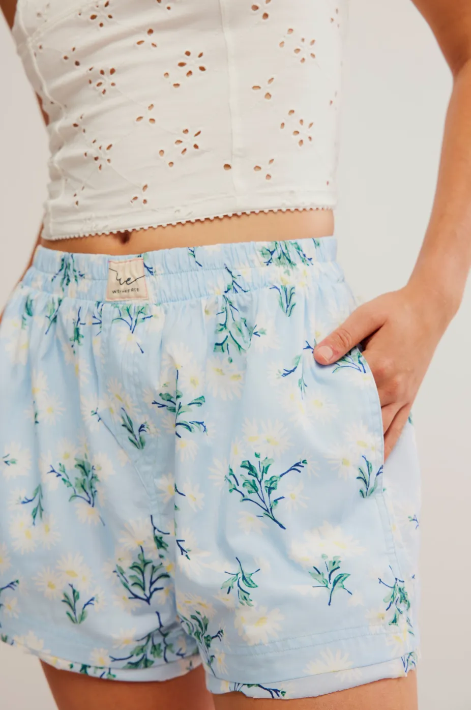FREE PEOPLE Day To Day Floral Boxer