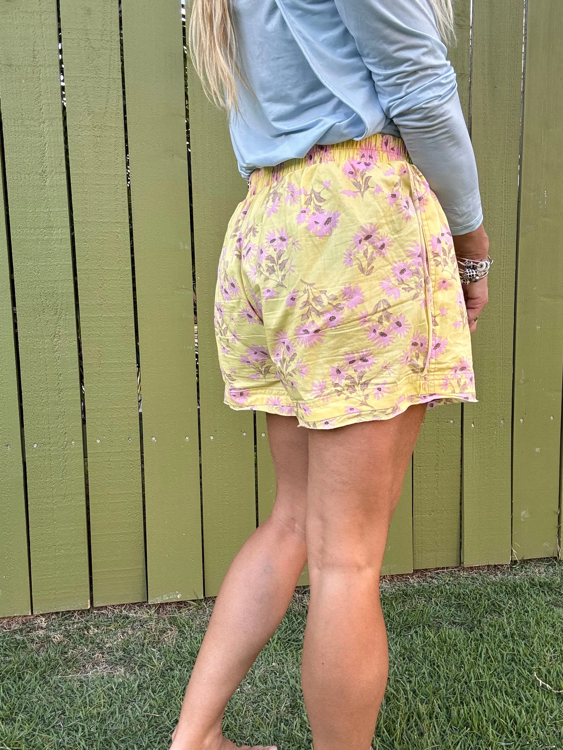 FREE PEOPLE Day To Day Floral Boxer