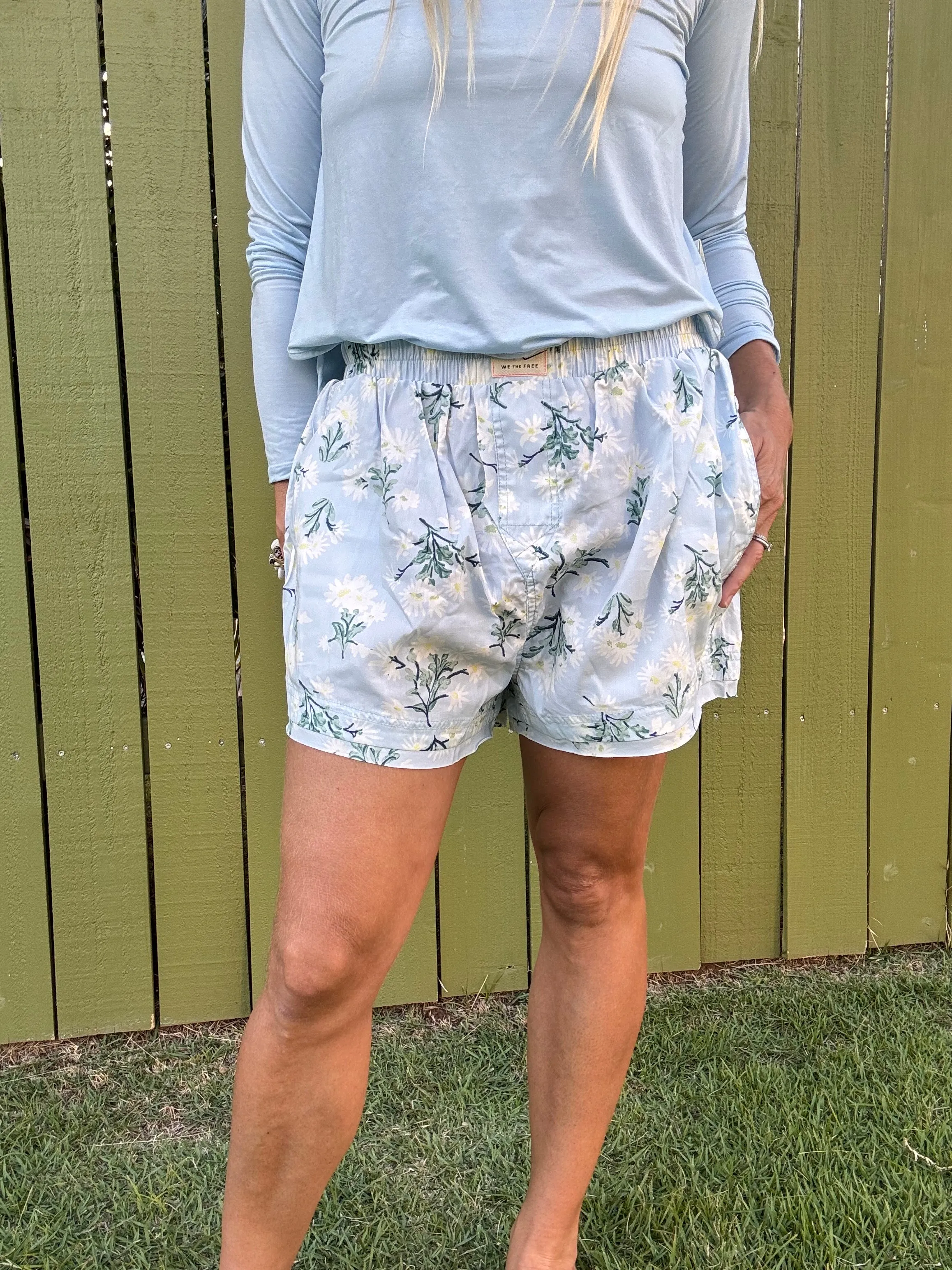 FREE PEOPLE Day To Day Floral Boxer