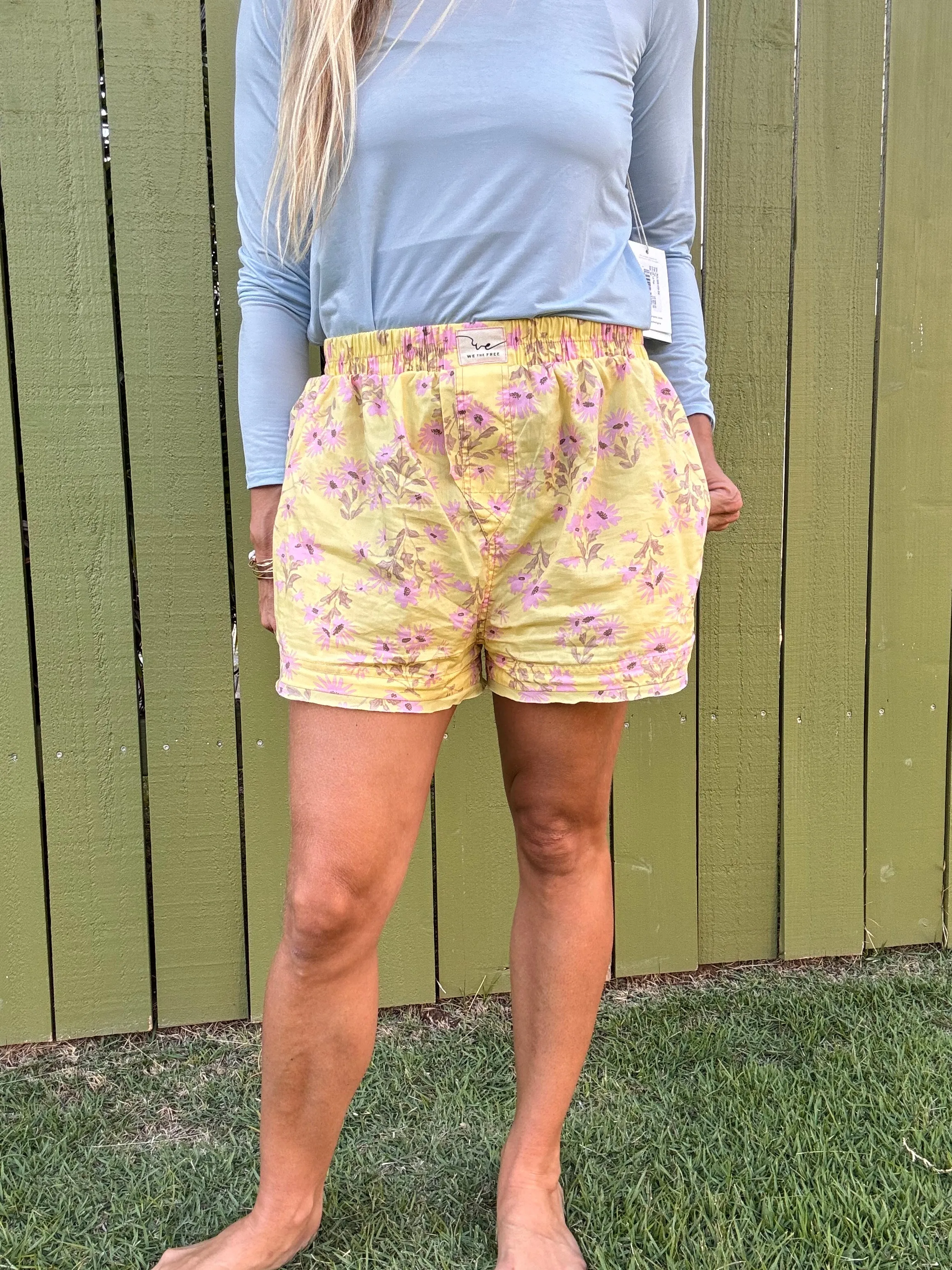 FREE PEOPLE Day To Day Floral Boxer