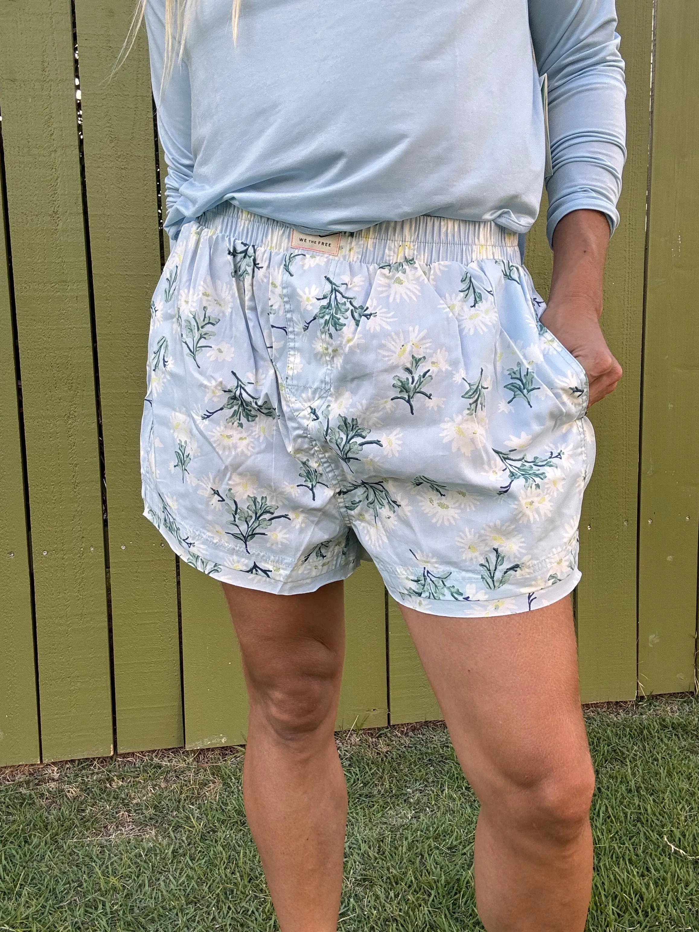 FREE PEOPLE Day To Day Floral Boxer