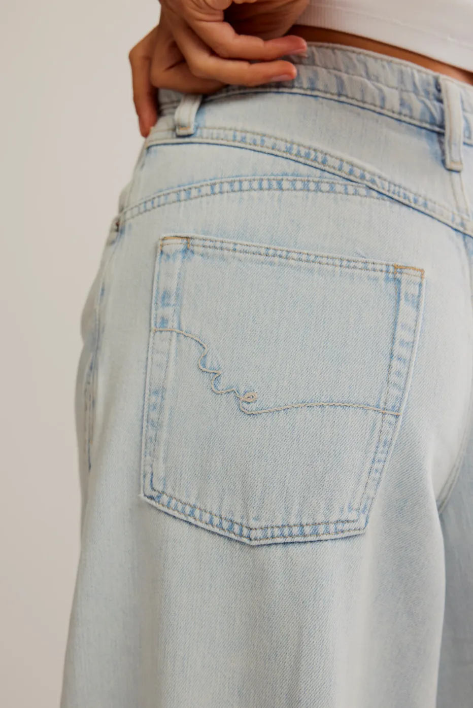 FREE PEOPLE Westward Demi Jeans - Fade Into You
