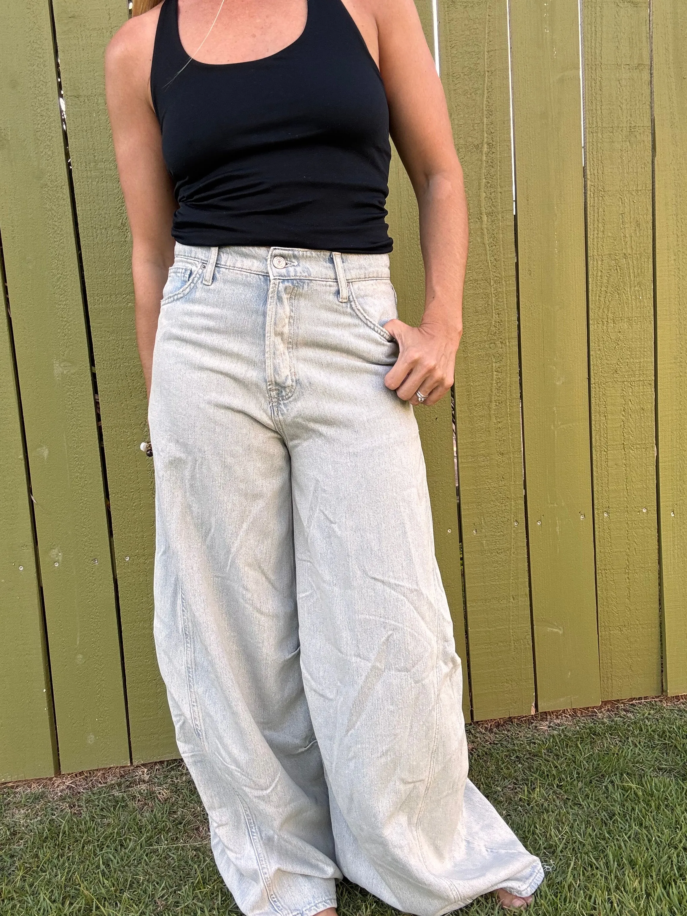FREE PEOPLE Westward Demi Jeans - Fade Into You