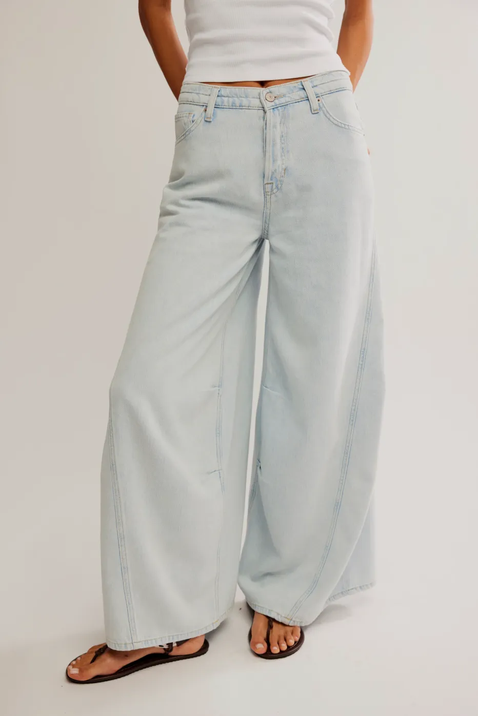 FREE PEOPLE Westward Demi Jeans - Fade Into You