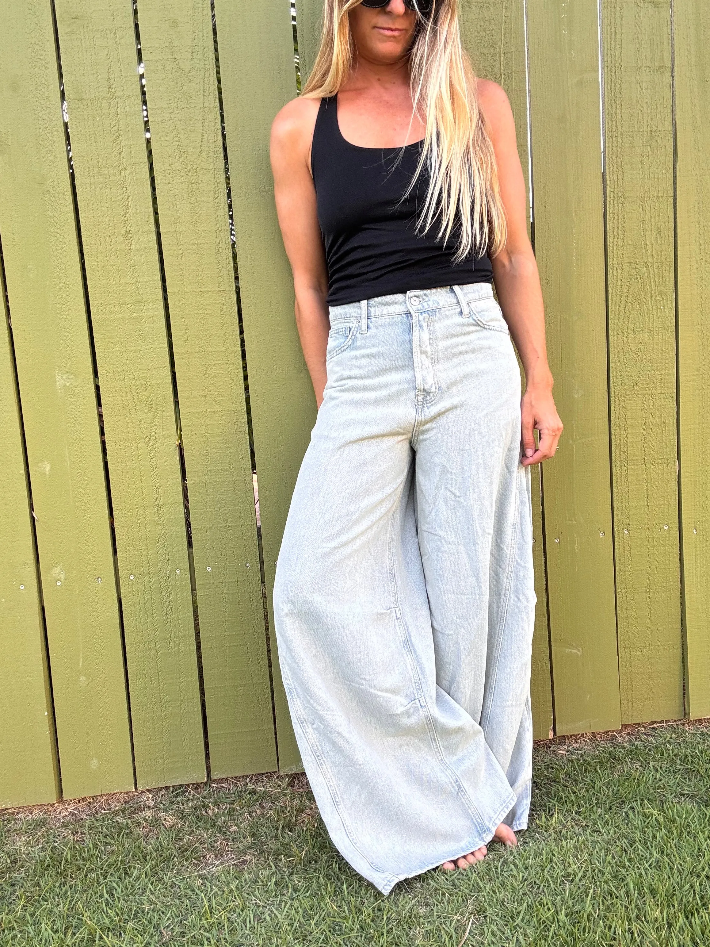FREE PEOPLE Westward Demi Jeans - Fade Into You