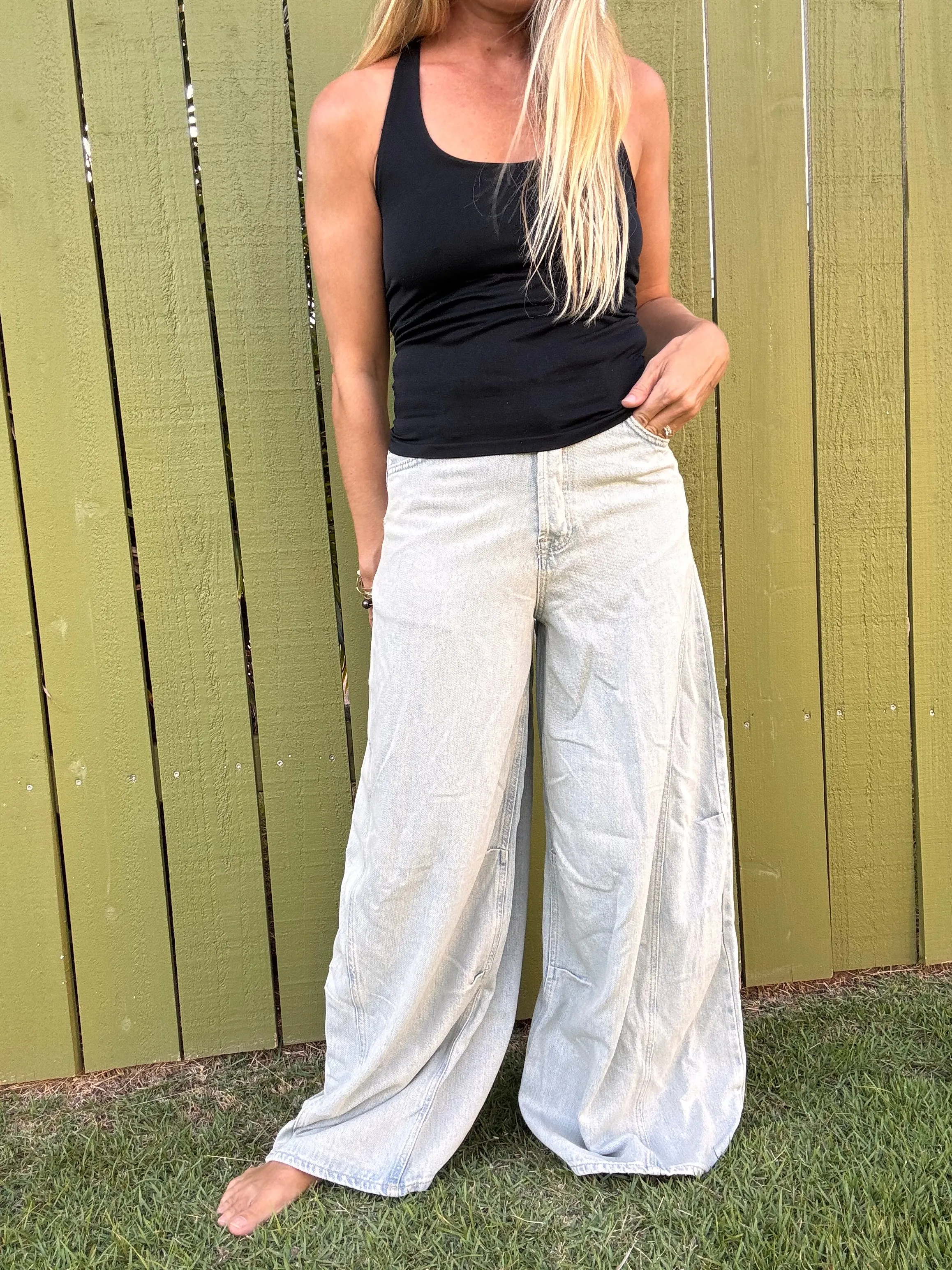 FREE PEOPLE Westward Demi Jeans - Fade Into You