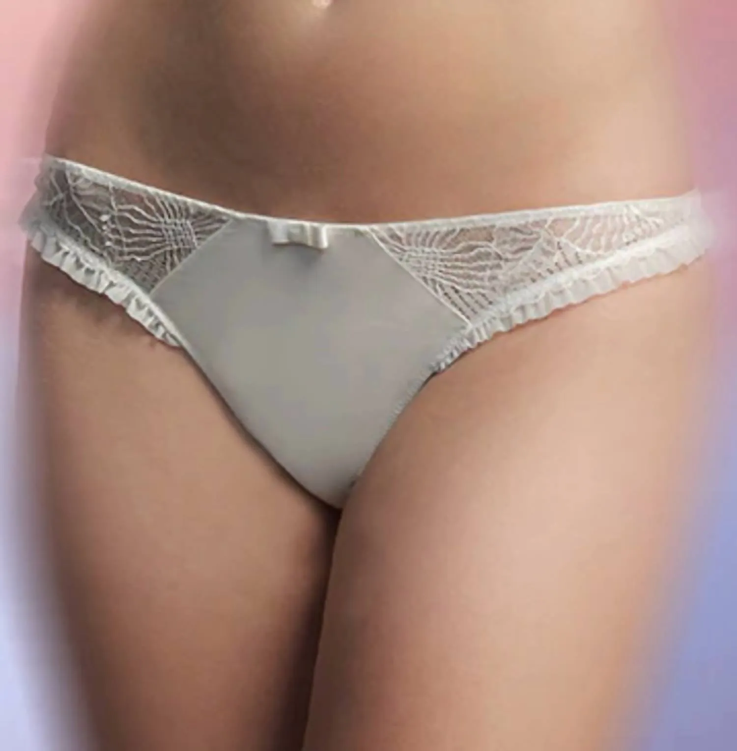 Gabriella Low Rise Thong In Champagne