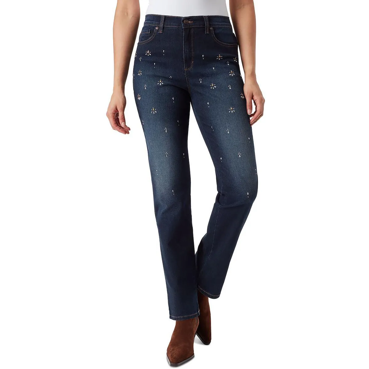 Gloria Vanderbilt Womens High-Waist Ashville Wash High-Waisted Jeans