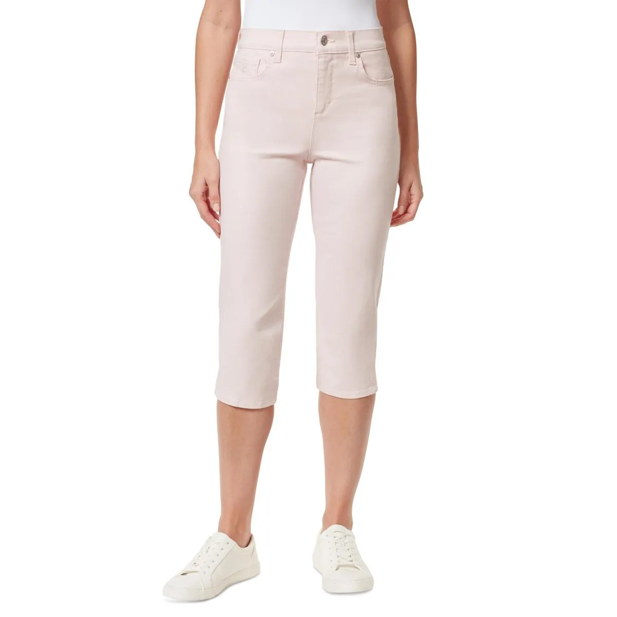Gloria Vanderbilt Womens Mid-Rise Stretch Capri Jeans