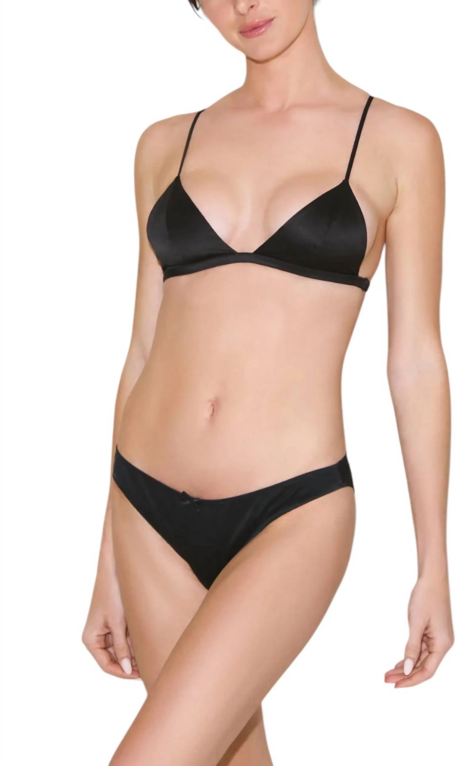 Heart Shaped Cheeky Bottom In Black