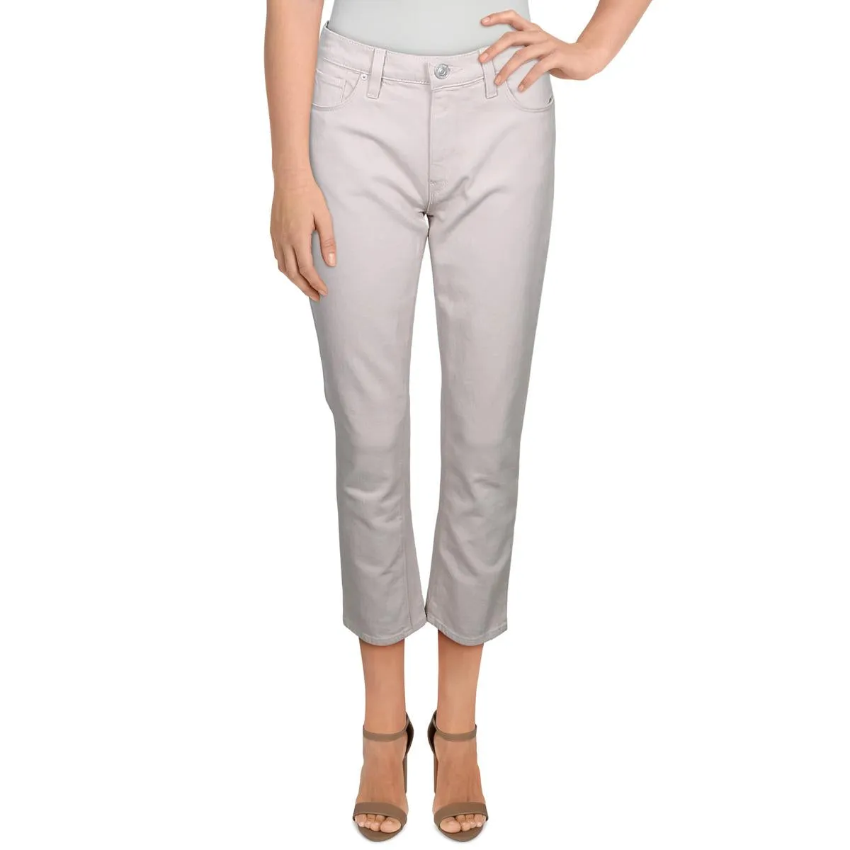 Hudson Womens Barbara Denim High Waist Cropped Jeans