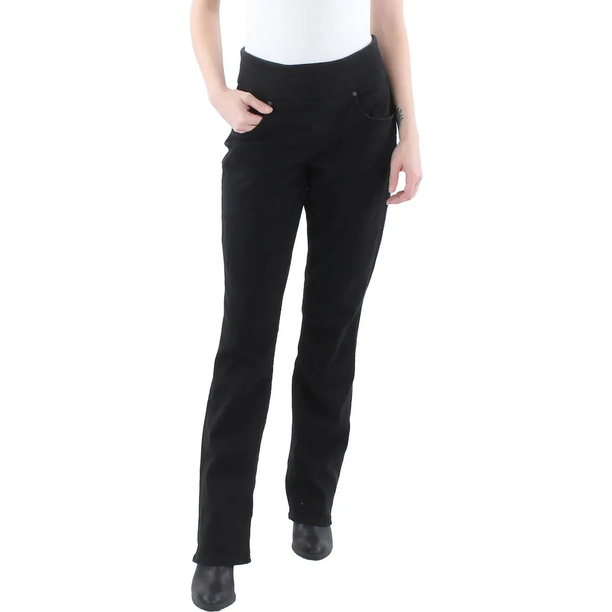 Jag Jeans Womens Paley Pull-On High-Rise Bootcut Jeans