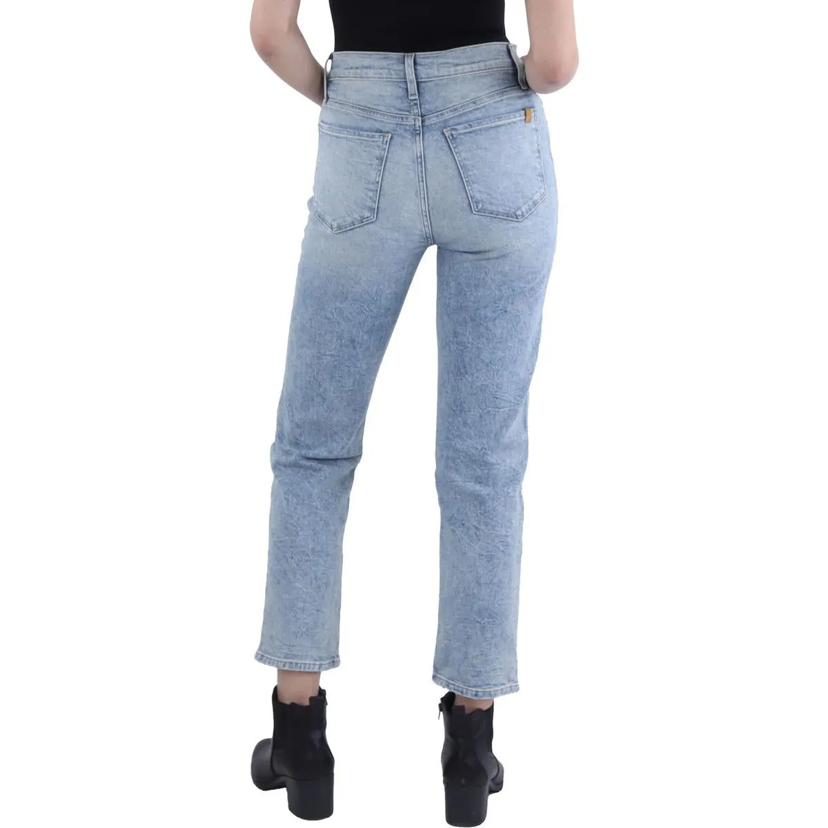 Joe's Womens The Honor Straight Leg Distressed Hem Ankle Jeans