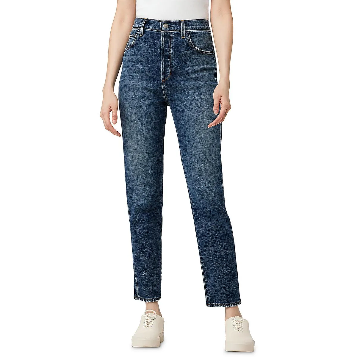Joe's Womens The Raine High Rise Dark Wash Ankle Jeans