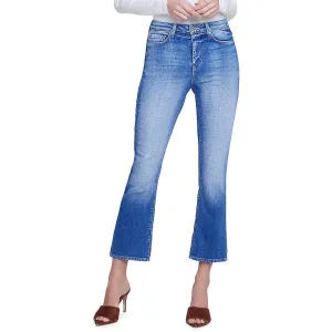 L'Agence Womens High Rise Ankle Cropped Jeans