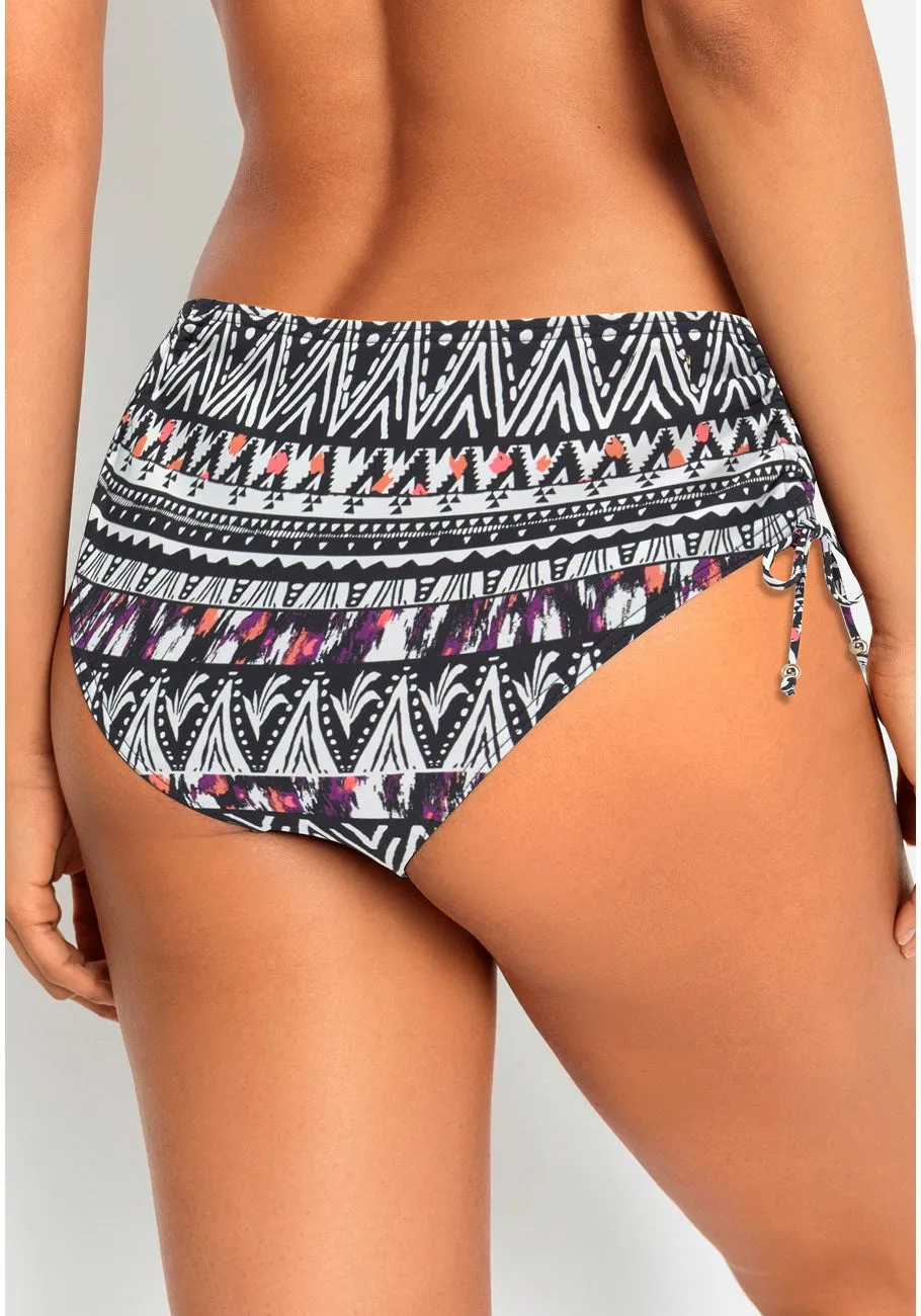 LASCANA Women's Mid Rise Bikini Bottom