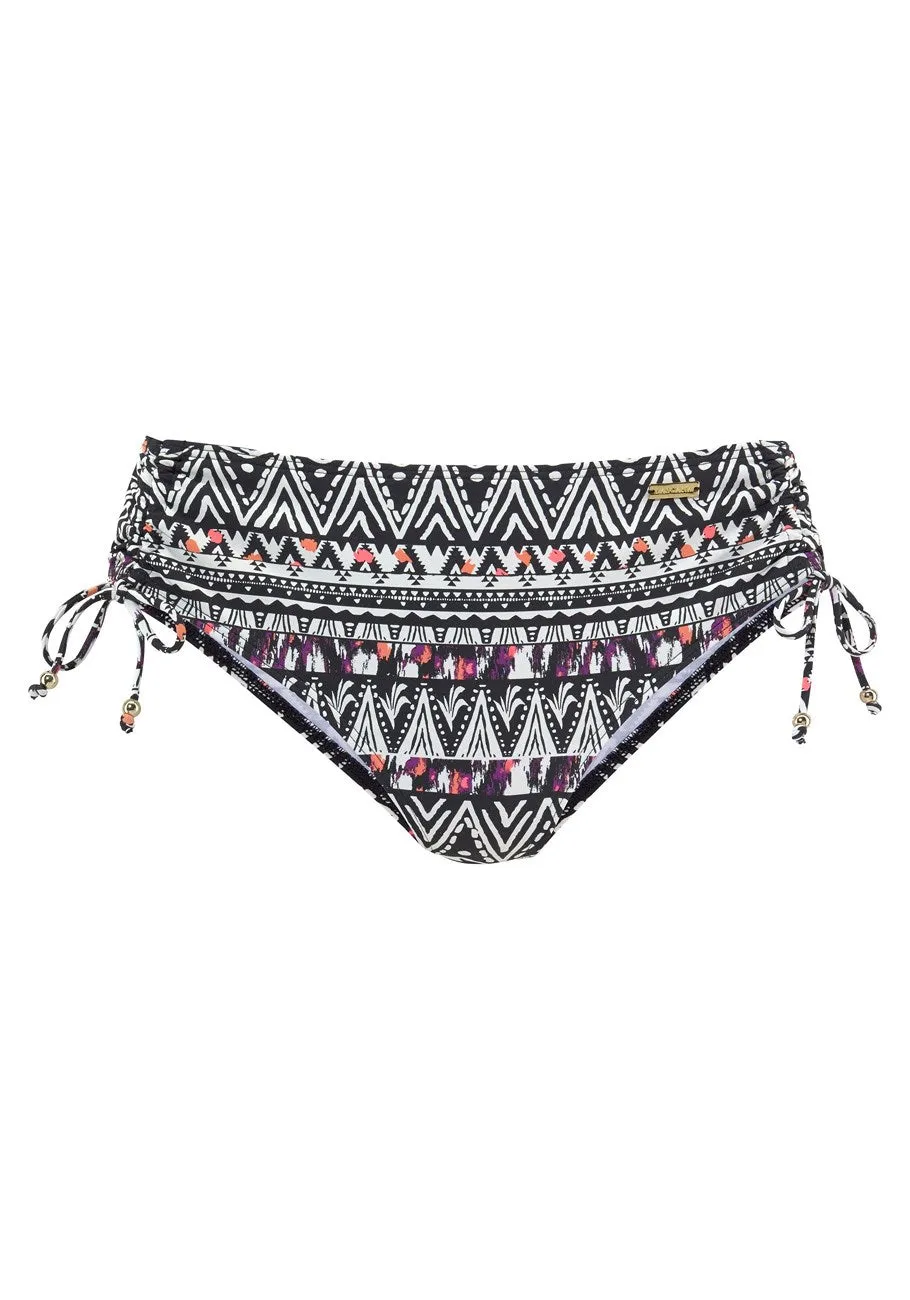 LASCANA Women's Mid Rise Bikini Bottom
