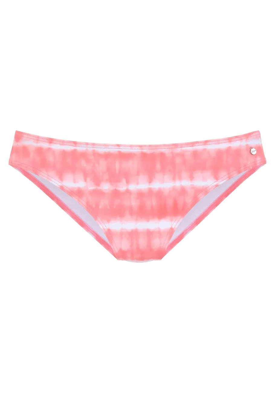 LASCANA Women's Tie Dye Classic Bikini Swim Bottom
