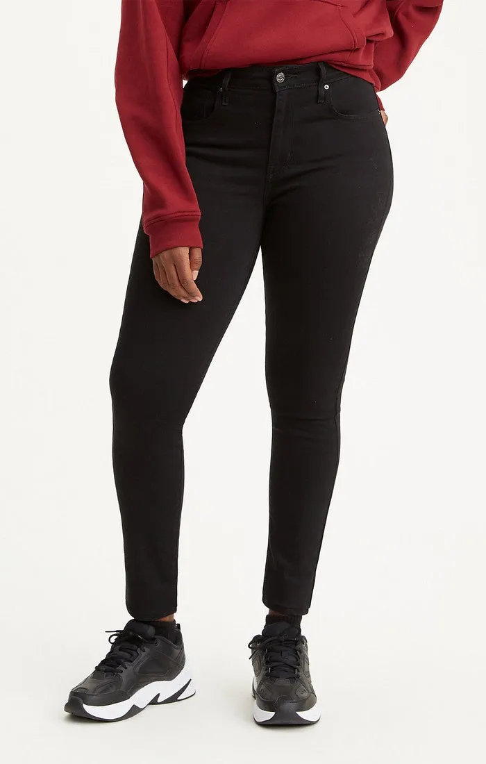 Levi 721 High Rise Skinny Soft Black
