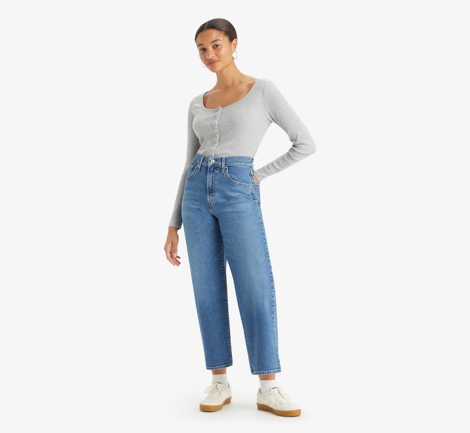 Levi's High Rise Wide Leg Summer Love In The Mist