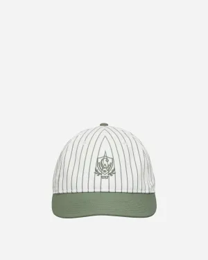 Linus Stripe Cap Park / White