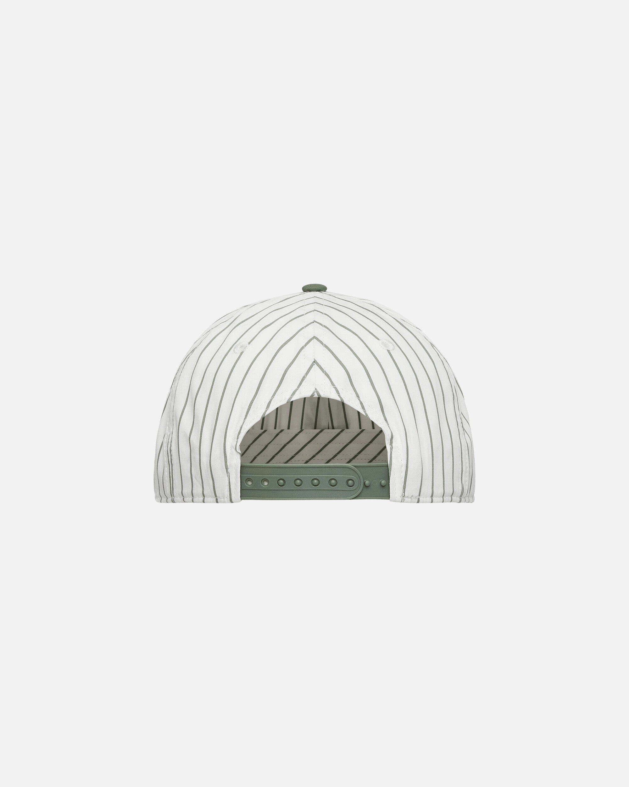 Linus Stripe Cap Park / White