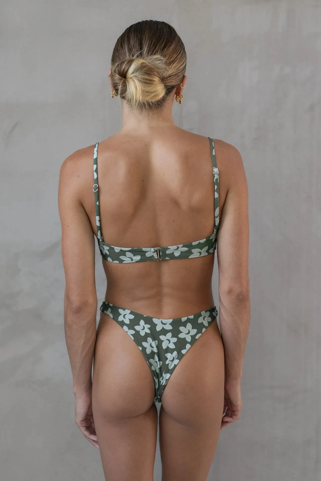 LOKAHI Maile Swim Bottoms - Moon Flower