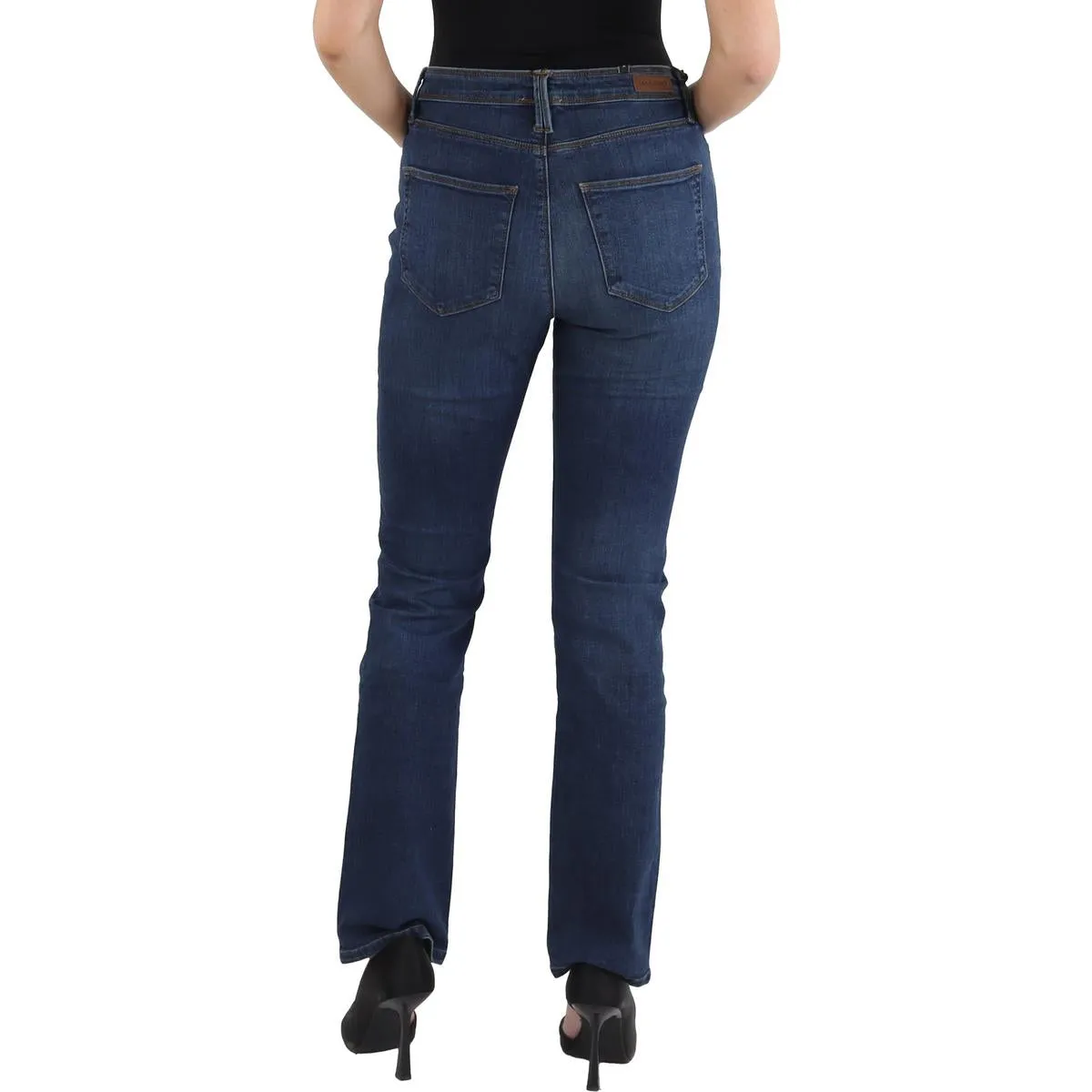 Lola Womens Kate Pocket Denim Straight Leg Jeans