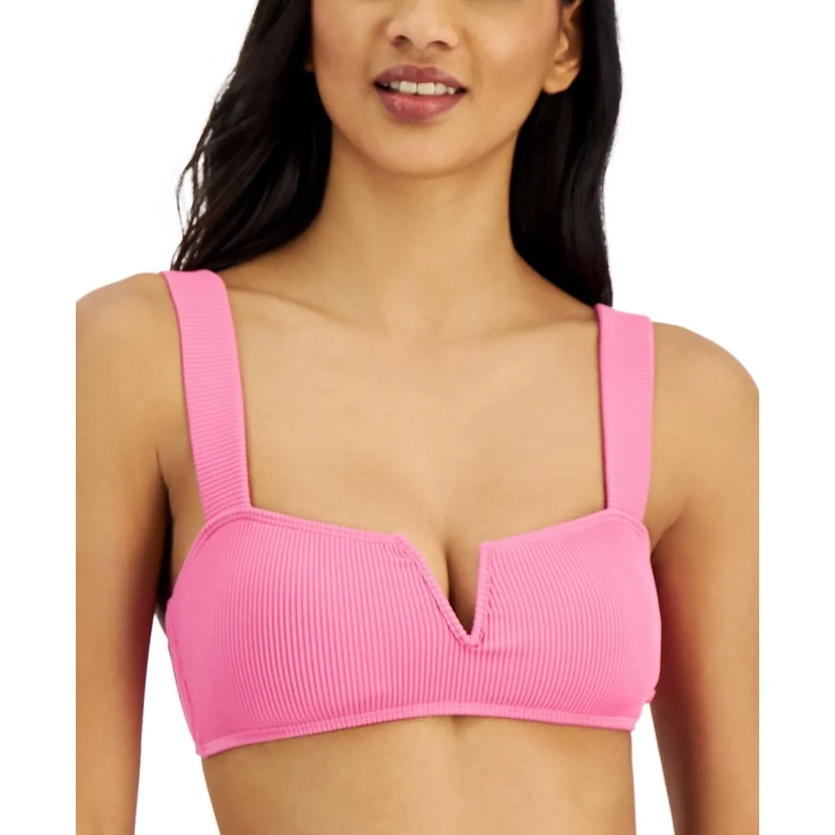 Love The Vanuatu Womens Ribbed V-Neck Bikini Swim top