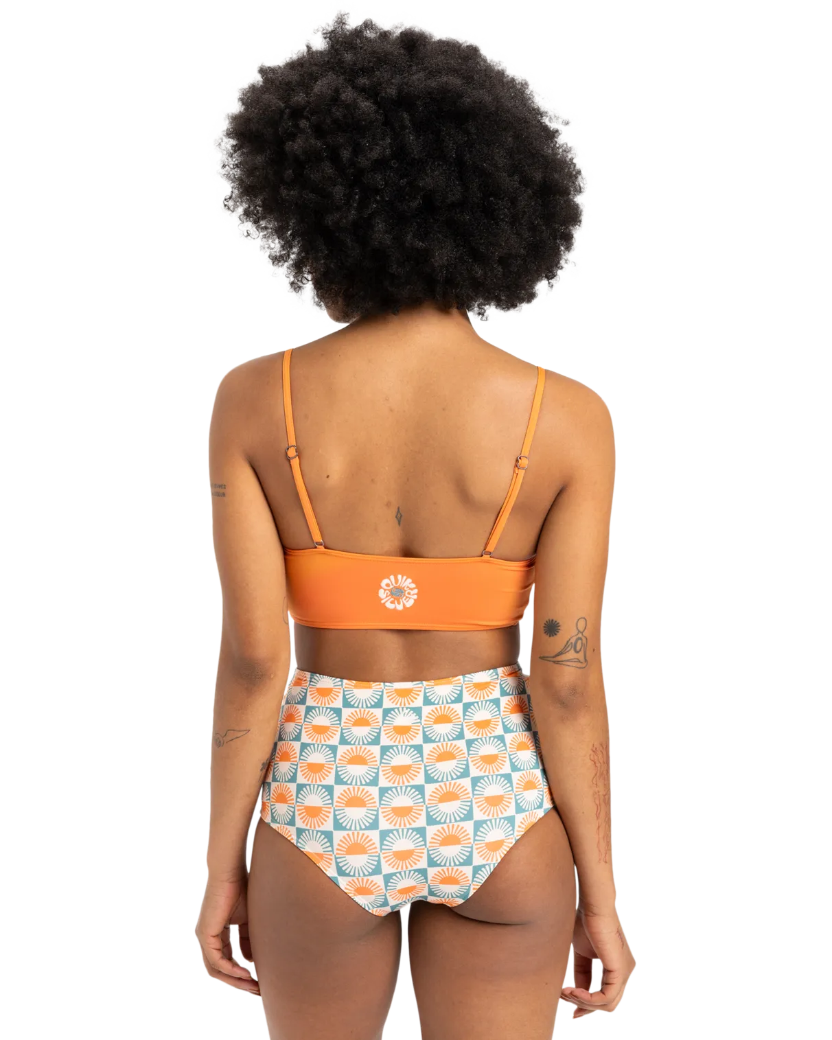 Melly Bikini Top in Coral Gold