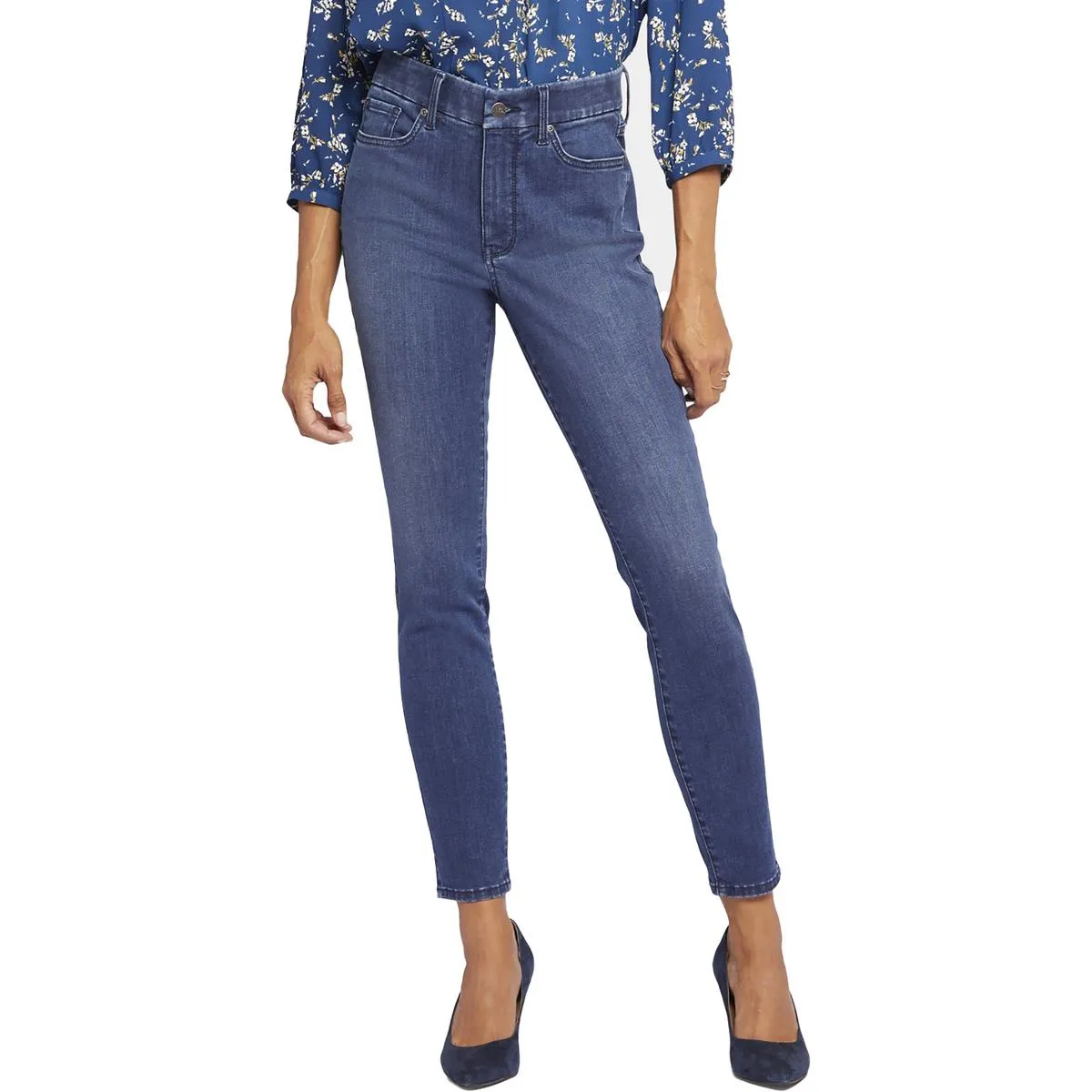 NYDJ Womens Ami High-Rise Slimming Skinny Jeans