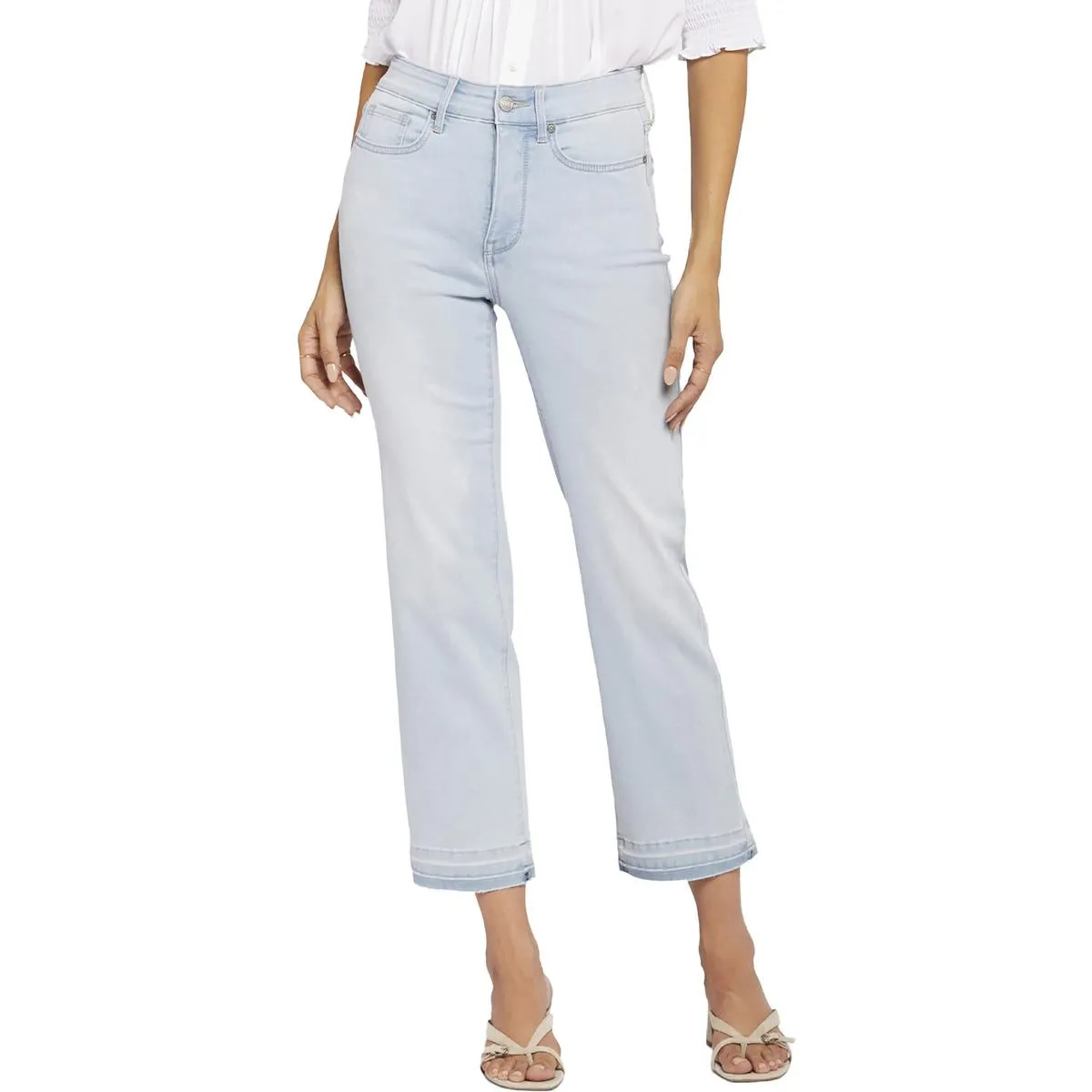 NYDJ Womens Ankle Straight Leg Straight Leg Jeans