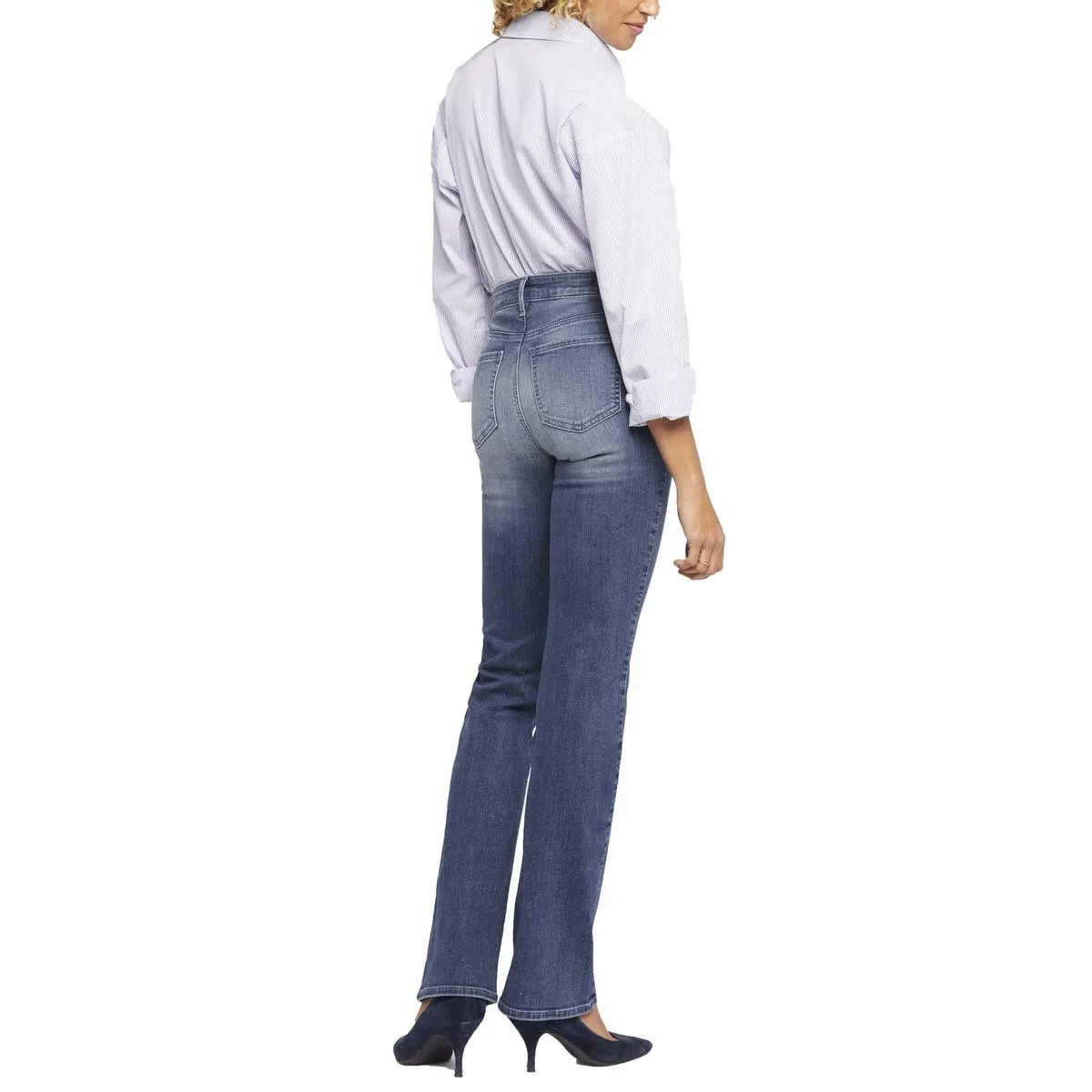 NYDJ Womens Barbara Tummy Slimming Denim Bootcut Jeans