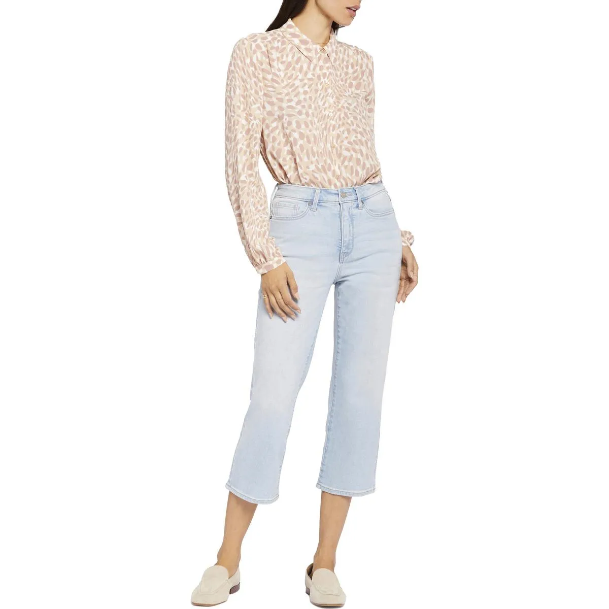 NYDJ Womens Joni Crop Denim Capri Jeans