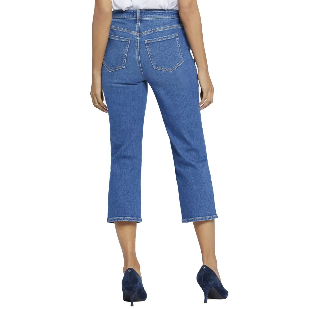 NYDJ Womens Joni Crop Denim Capri Jeans