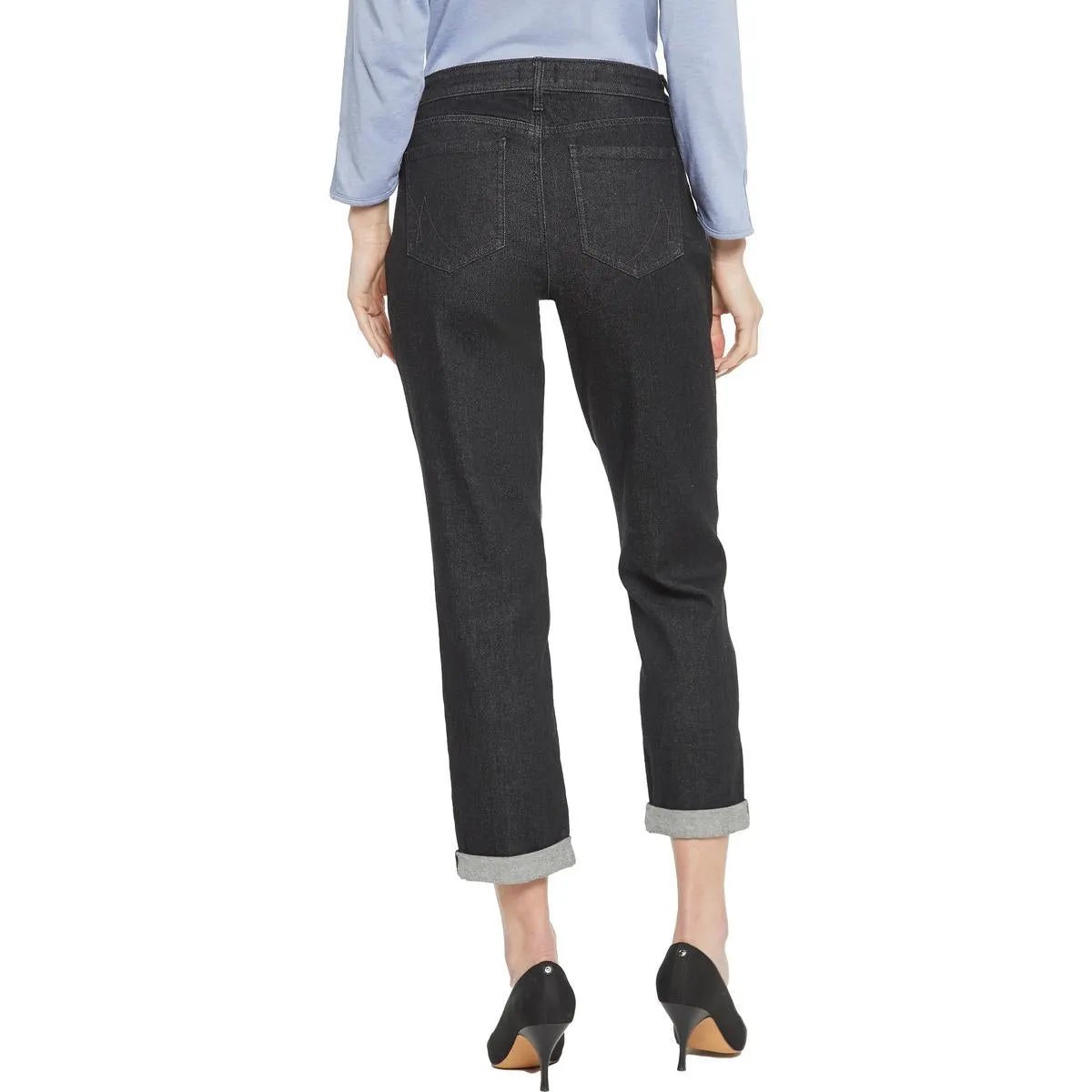 NYDJ Womens Margot Girlfriend Tummy Slimming Denim Skinny Jeans
