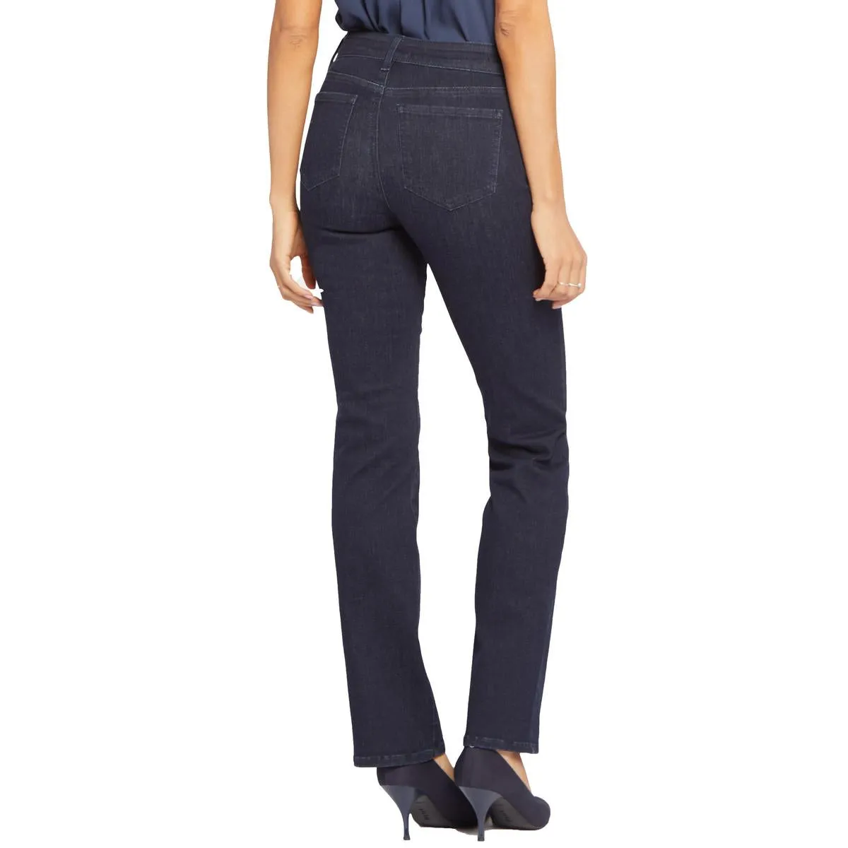 NYDJ Womens Marilyn Tummy Slimming Denim Straight Leg Jeans