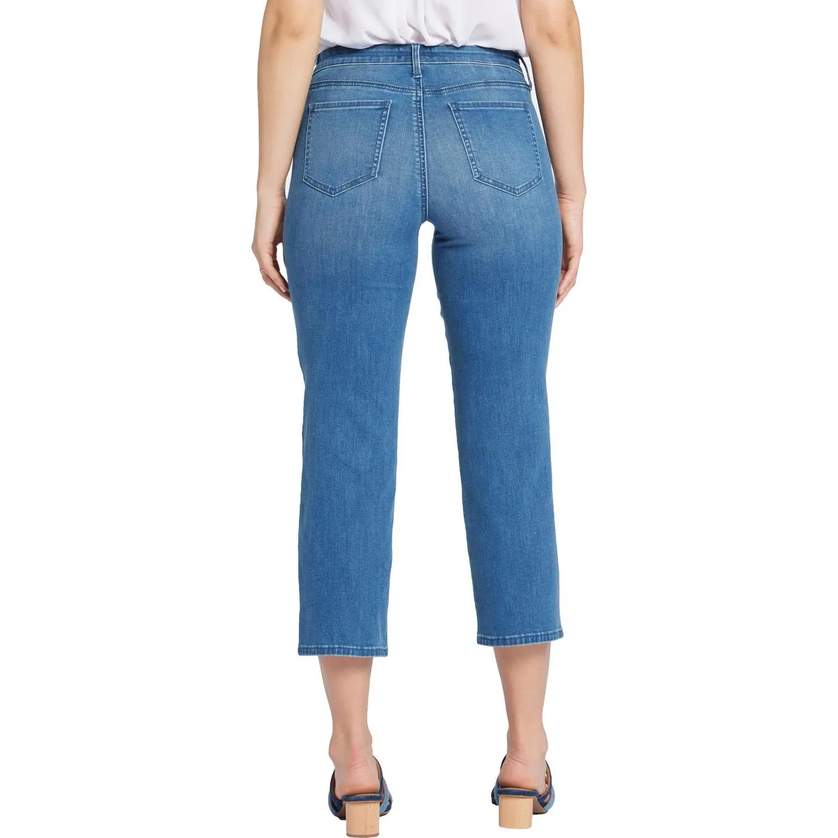 NYDJ Womens Piper Relaxed Denim Cropped Jeans