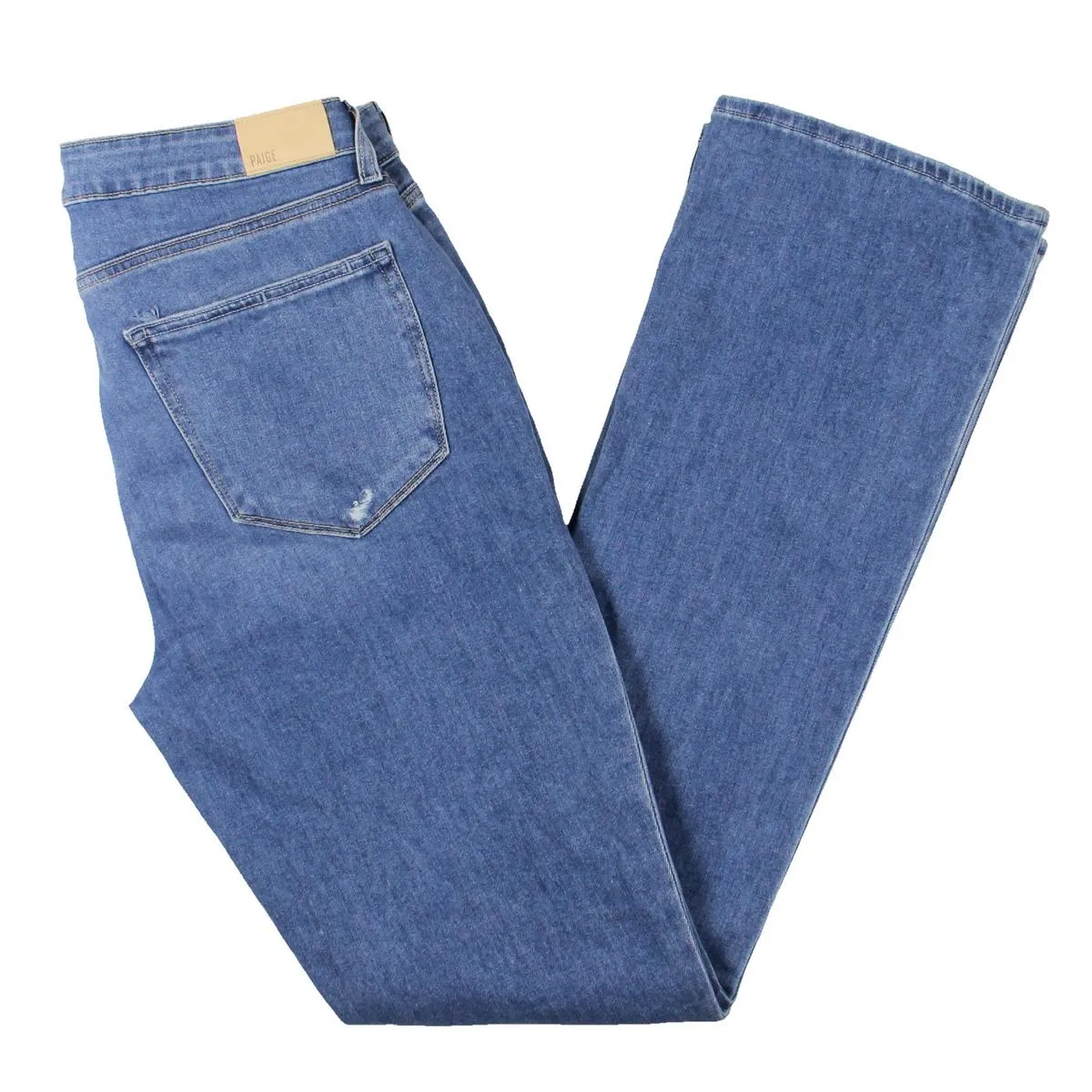 Paige Womens High-Rise Denim Bootcut Jeans