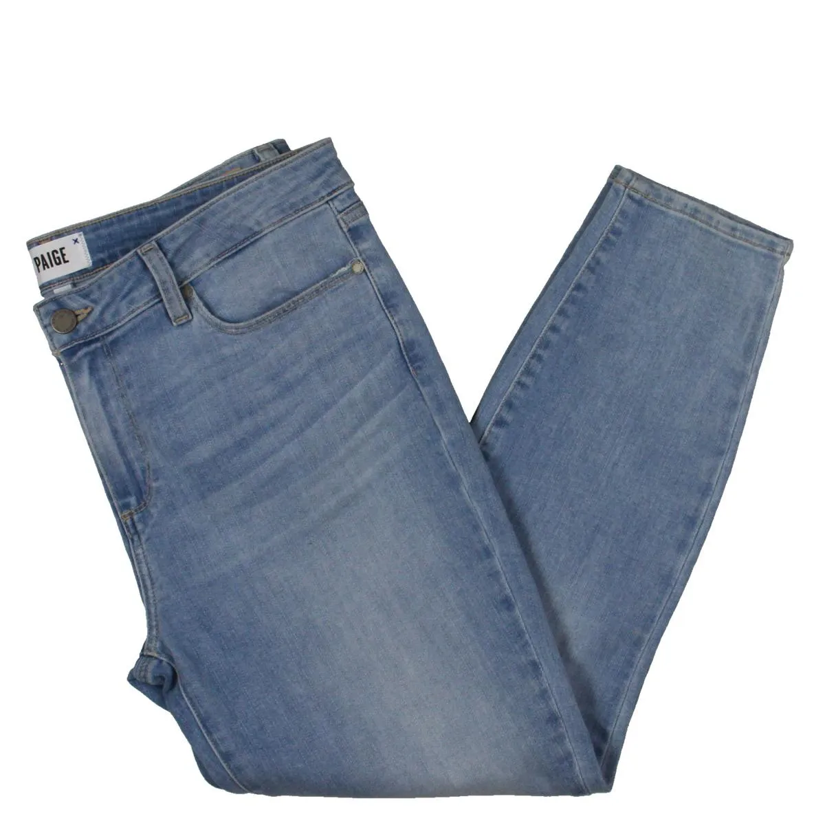 Paige Womens Verdugo Denim Light Wash Cropped Jeans