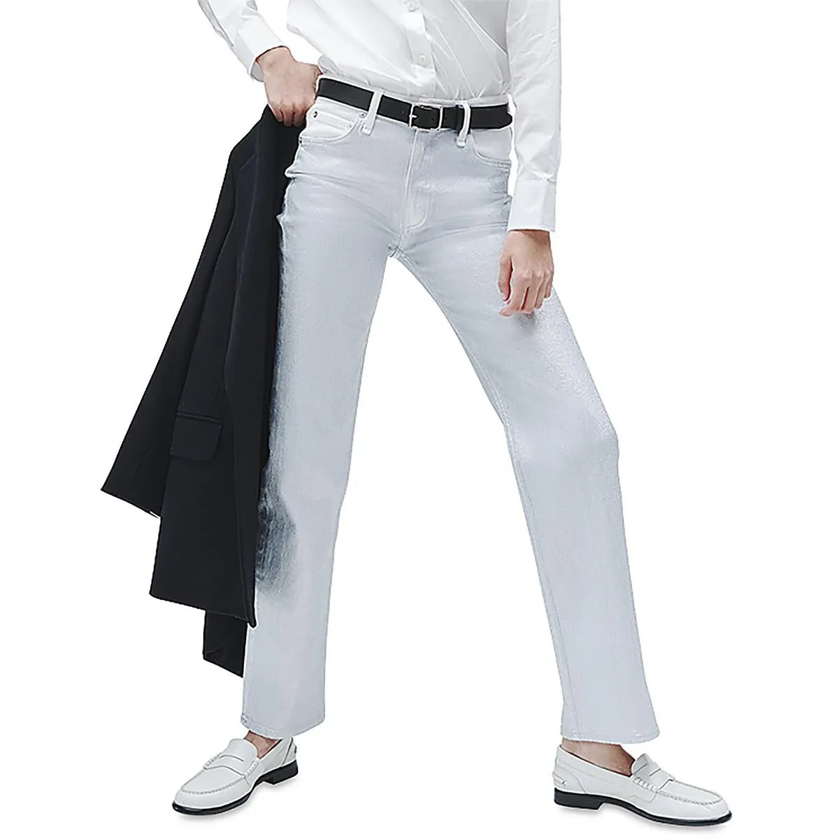 Rag & Bone Womens High Rise Straight Straight Leg Jeans