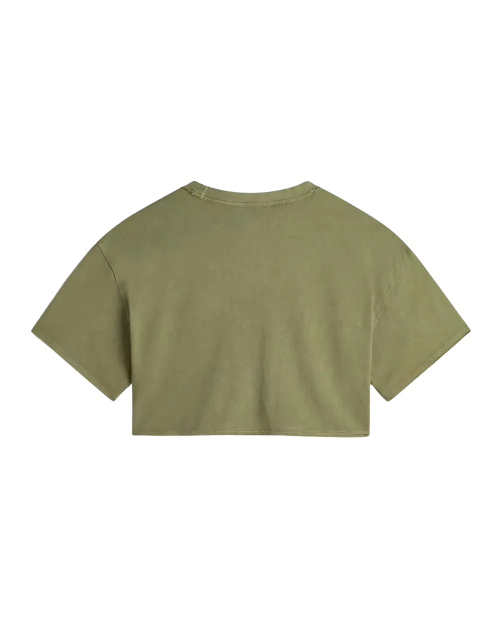 Relaxed Crop Wash T-Shirt in Loden Green