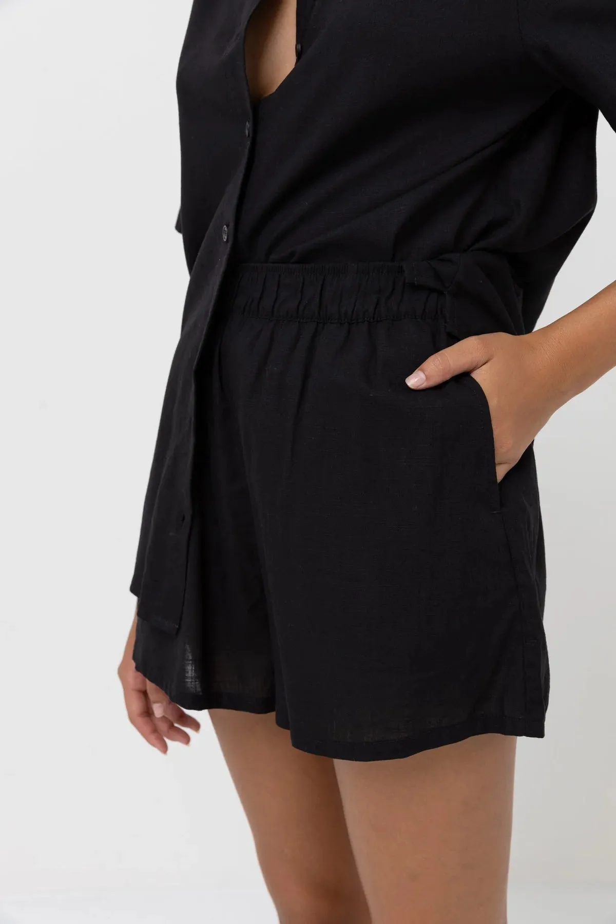 RHYTHM Classic Beach short-Black