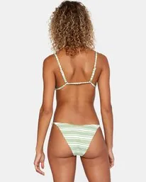 RVCA Ziggy French Mid Rise High Leg Bikini Bottom - BWH