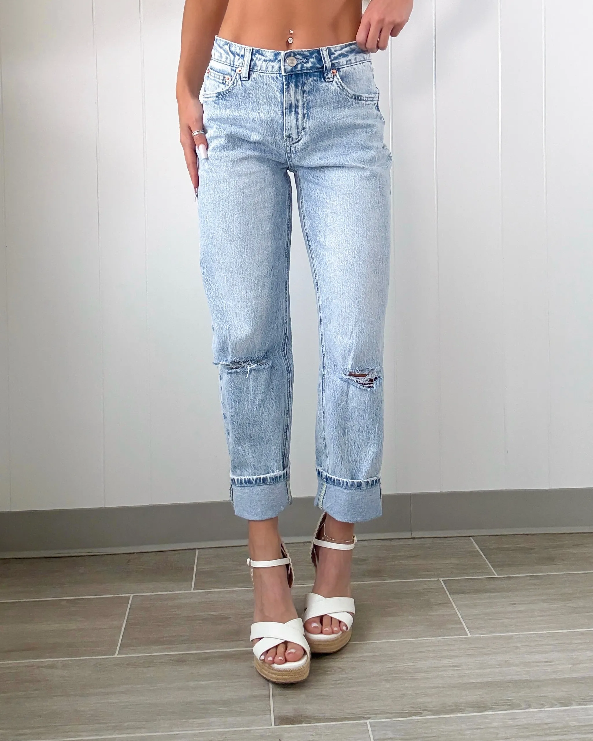 Sable High Rise Straight Leg Jeans