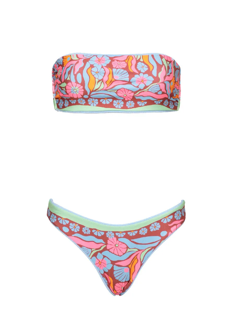 Serenity Blue Sublimity Regular Rise Classic Bikini Bottom