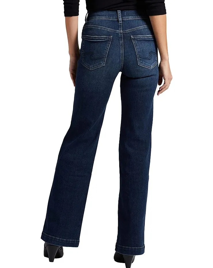 Silver Jeans Avery High Rise Trouser Leg