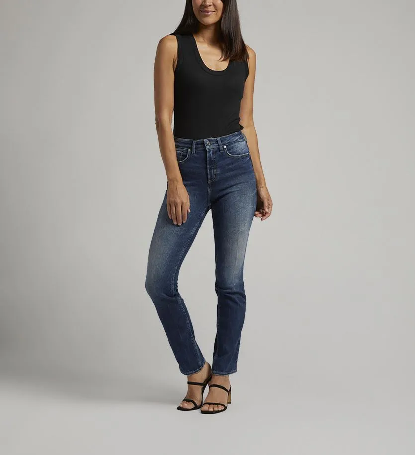 Silver Jeans Infinite Fit High Rise Straight Leg