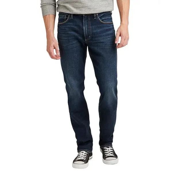 Silver Machray Classic Fit Straight Leg
