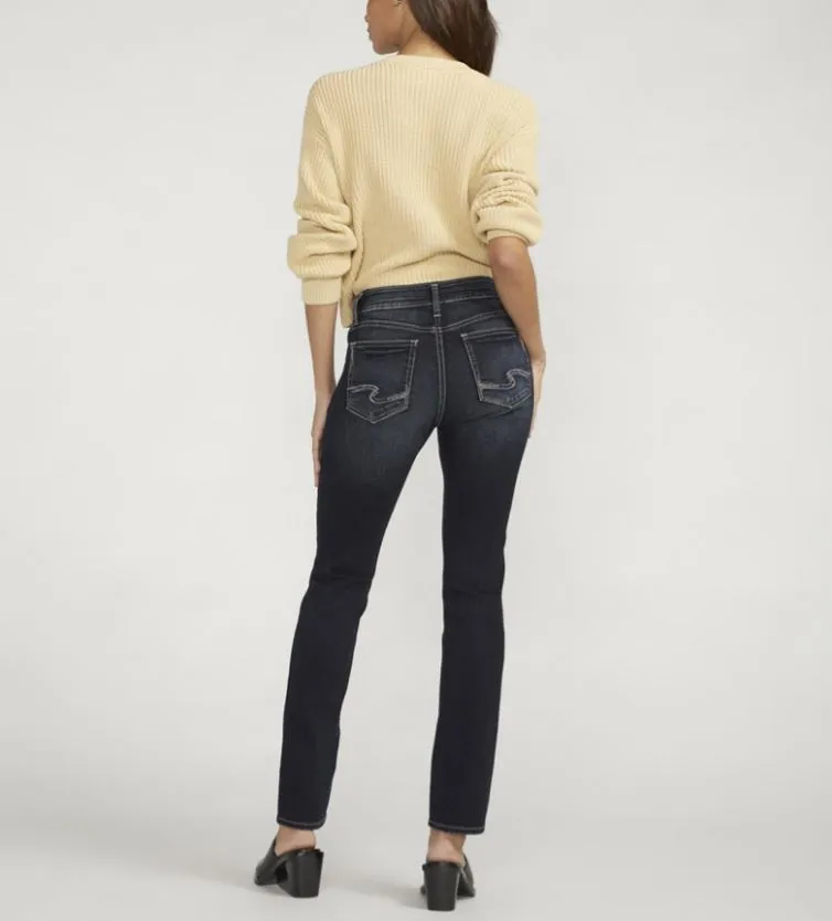 Silver Suki Mid Rise Straight Leg